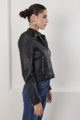 Picture of Biker crew neck jacket