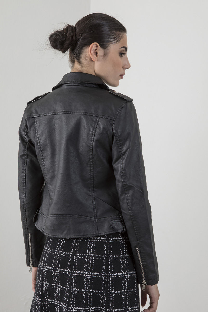 Εικόνα της Μπουφάν leather look perfecto