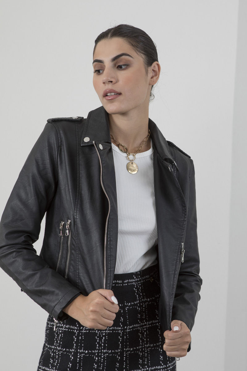 Εικόνα της Μπουφάν leather look perfecto