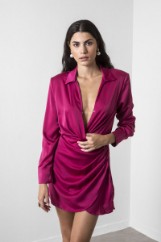 Picture of Wrap satin dress