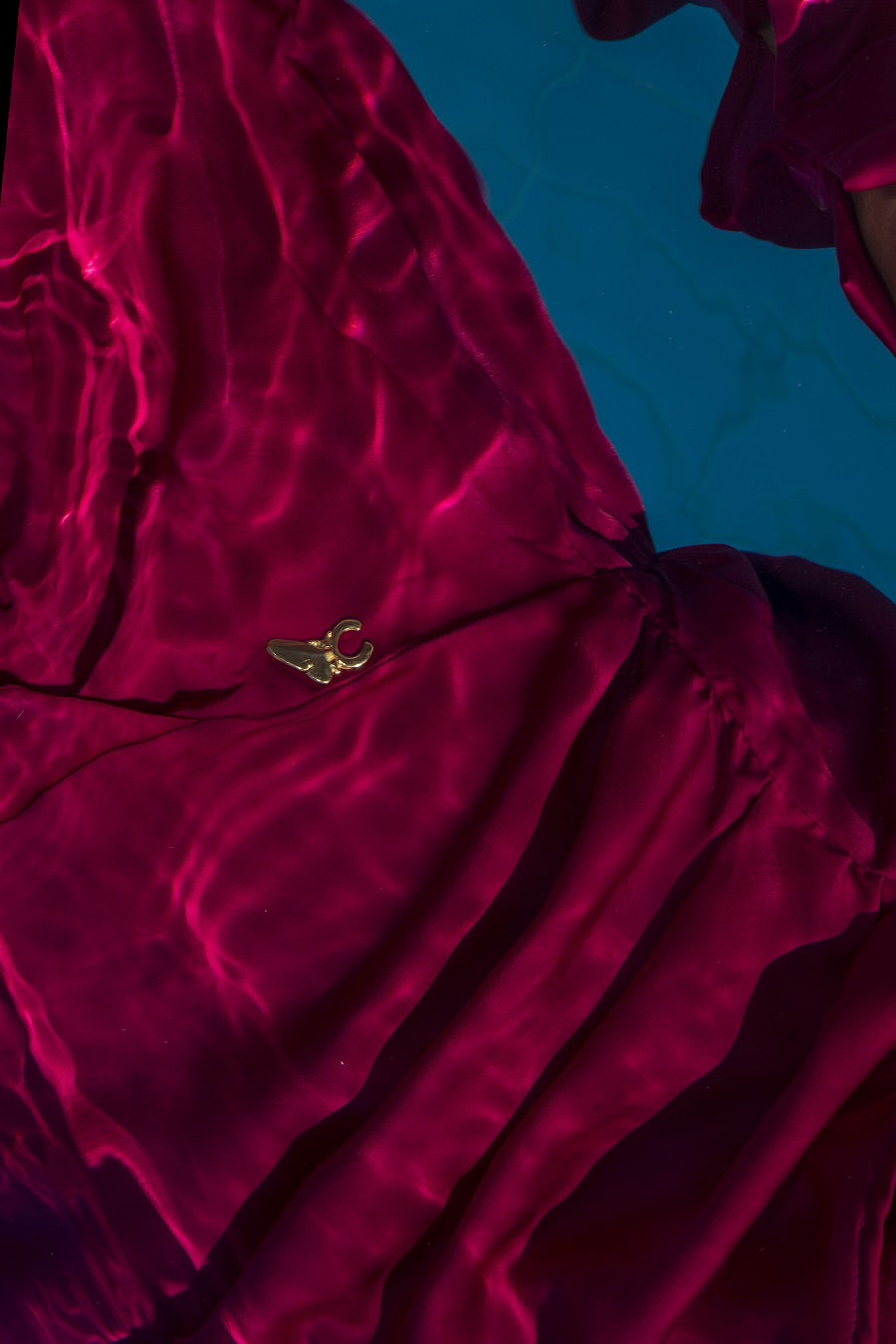 Εικόνα της Φόρεμα σατινέ κρουαζέ