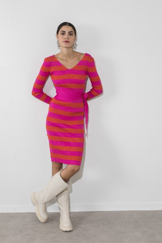 Picture of Striped midi dress