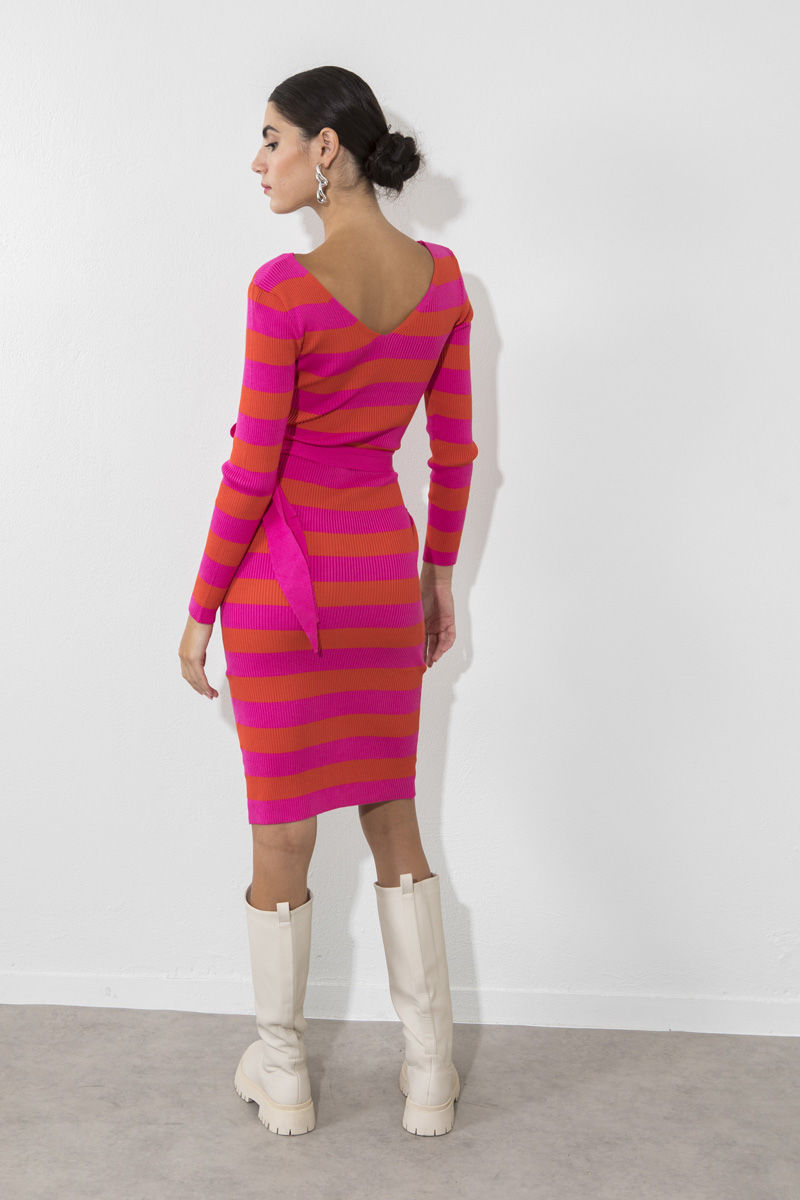 Picture of Striped midi dress