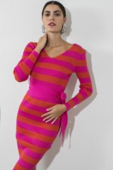 Picture of Striped midi dress