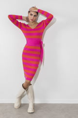 Picture of Striped midi dress