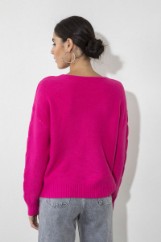 Picture of Knitted blouse V neckline