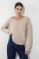 Picture of Knitted blouse V neckline