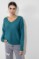 Picture of Knitted blouse V neckline