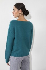 Picture of Knitted blouse V neckline