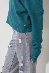 Picture of Knitted blouse V neckline