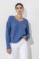 Picture of Knitted blouse V neckline