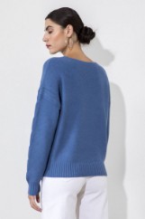 Picture of Knitted blouse V neckline