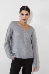 Picture of Knitted blouse V neckline