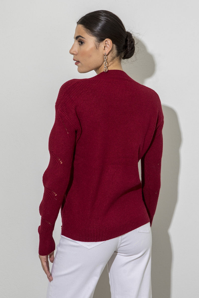 Picture of Ribbed knitted blouse