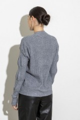 Picture of Ribbed knitted blouse