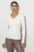 Picture of Ribbed V knitted blouse