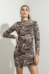 Picture of Knitted belted dress