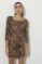 Picture of Padded animal print dress