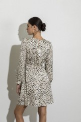 Picture of Satin animal print dress