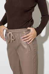 Picture of Leather pants with waistband