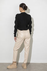Picture of Leather straight pants