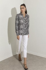 Picture of Animal zebra pattern shirt