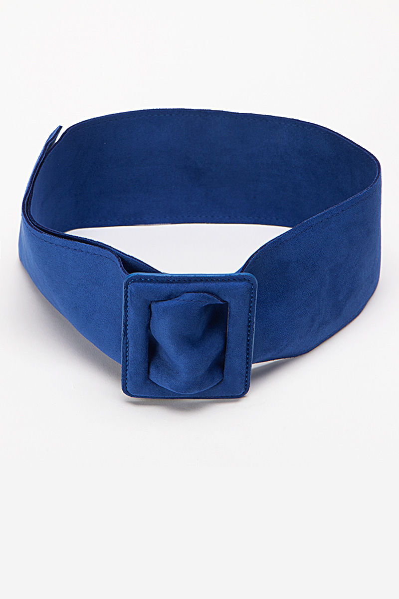 Picture of Suede belt with square buckle