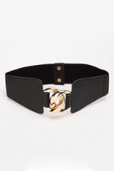 Picture of Elastic leather look belt