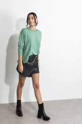 Picture of Leather skirt with chain