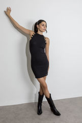 Picture of Midi textured dress