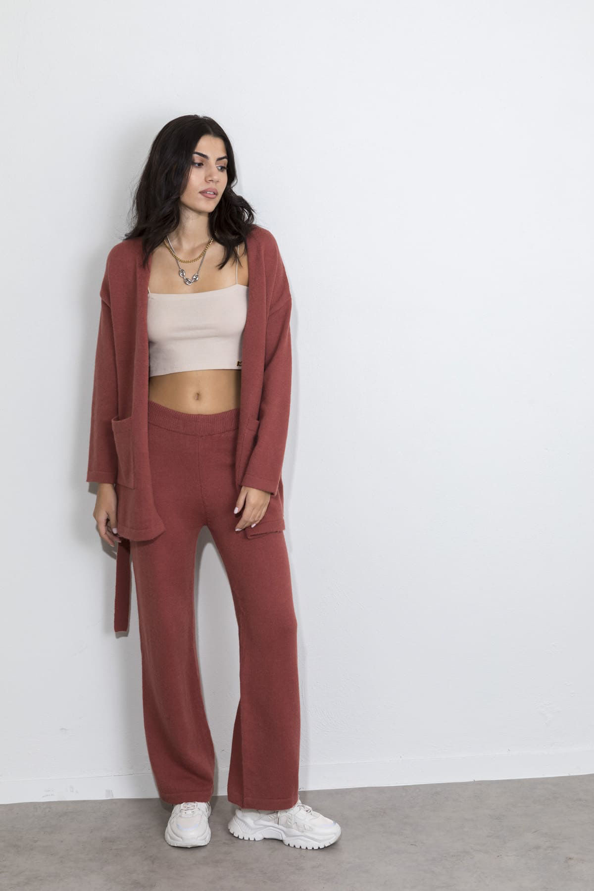 Εικόνα της Παντελόνι πλεκτό wide leg