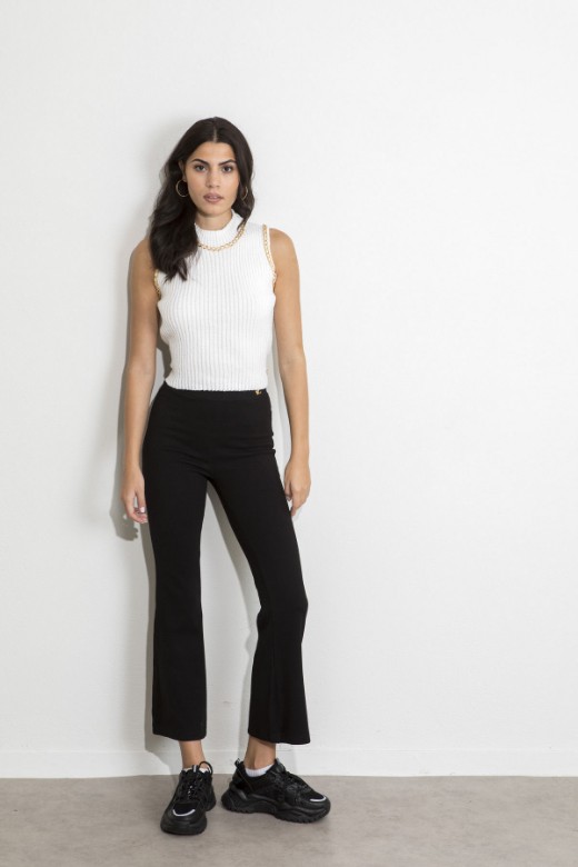 Picture of Ribbed knitted pants