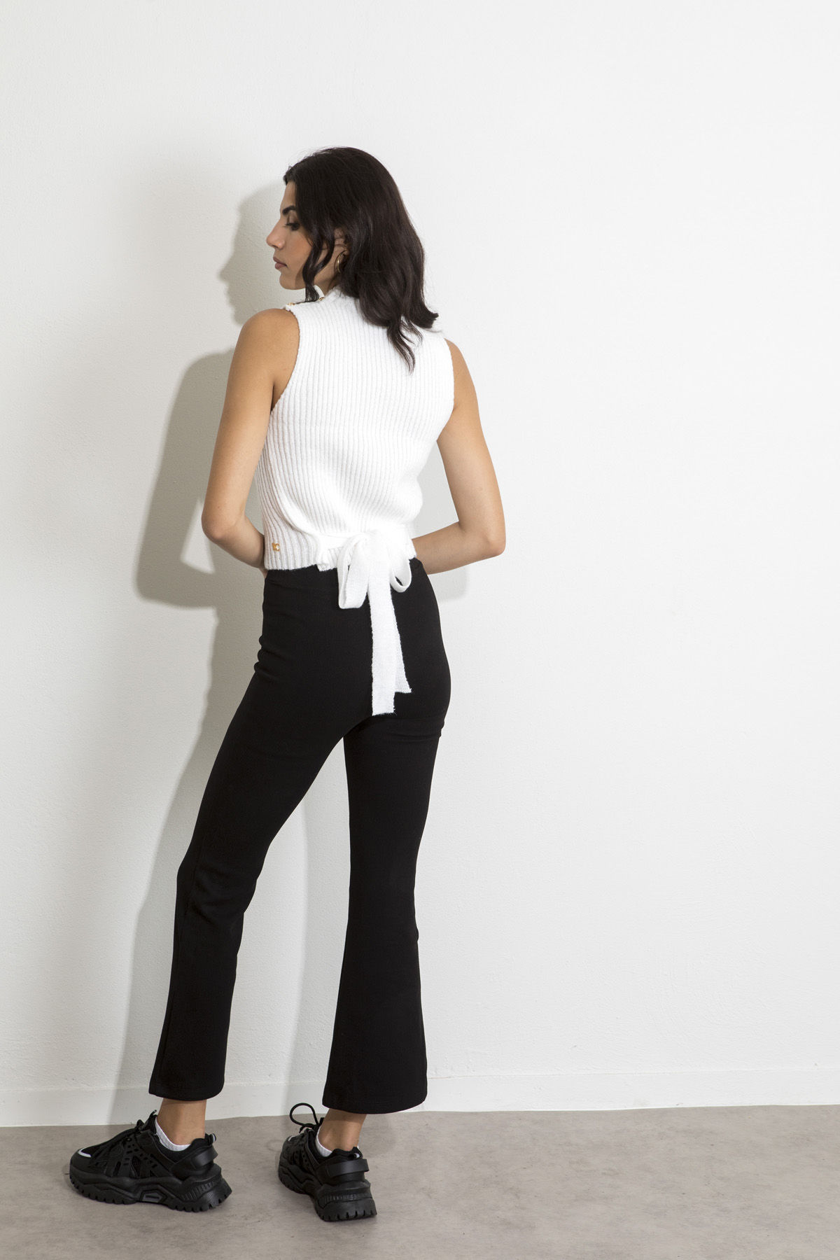 Picture of Ribbed knitted pants