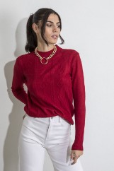 Picture of Textured knitted blouse
