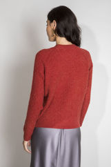Picture of Fluffy oversized knitted blouse