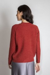 Picture of Fluffy oversized knitted blouse