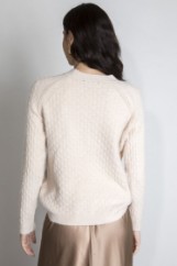 Picture of Fluffy oversized knitted blouse