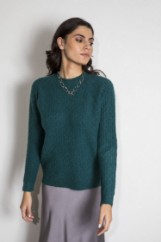 Picture of Fluffy oversized knitted blouse