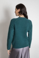 Picture of Fluffy oversized knitted blouse