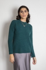 Picture of Fluffy oversized knitted blouse