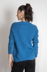 Picture of Fluffy oversized knitted blouse