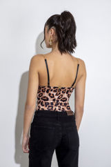 Picture of Animal print bodysuit with chains