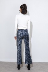 Picture of Flared animal print trousers