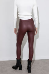 Picture of High waisted leather leggings