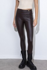 Picture of High waisted leather leggings