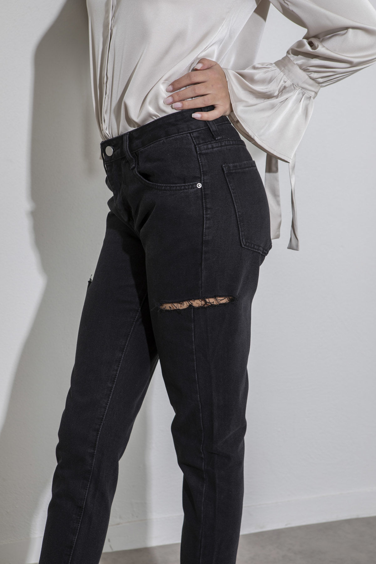 Εικόνα της Denim παντελόνι με σκισίματα