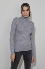 Picture of Turtleneck lurex knitted blouse