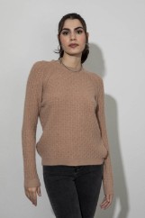 Picture of Fluffy oversized knitted blouse