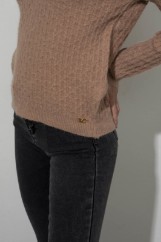 Picture of Fluffy oversized knitted blouse