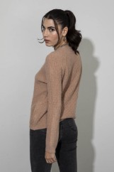 Picture of Fluffy oversized knitted blouse